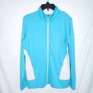 FootJoy Aqua & White Full-Zip Women's Utility Jacket
